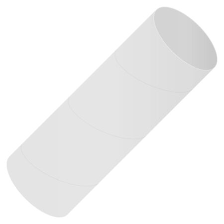 toilet paper core isolated vector illustrationのイラスト素材