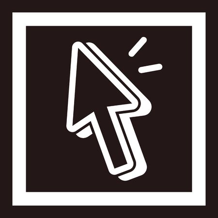 isolated vector illustration of cursorのイラスト素材