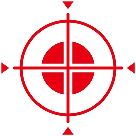 Isolated vector icon of  aimingのイラスト素材