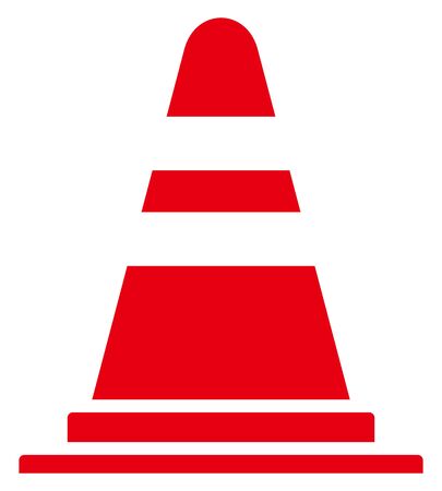 Traffic cone isolated vector illustrationのイラスト素材