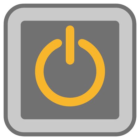 Power button isolated vector illustrationのイラスト素材
