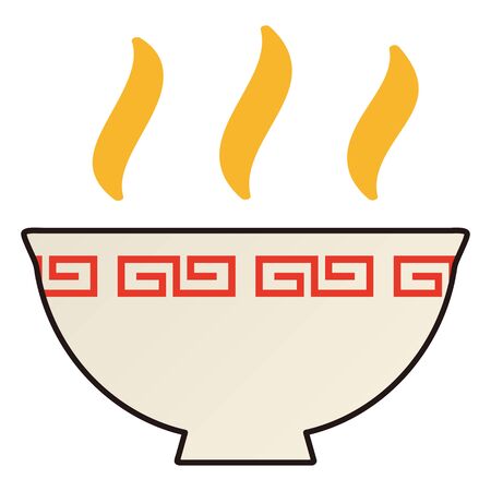 A ramen isolated vector illustration.のイラスト素材