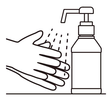 alcohol penetrated vector illustration.のイラスト素材