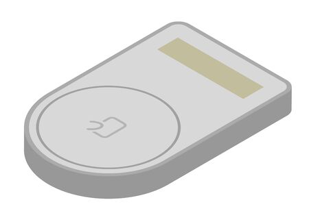 cashless payments device isolated vector illustrationのイラスト素材
