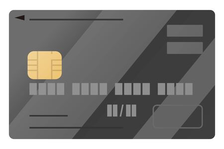 credit card isolated vector illustrationのイラスト素材