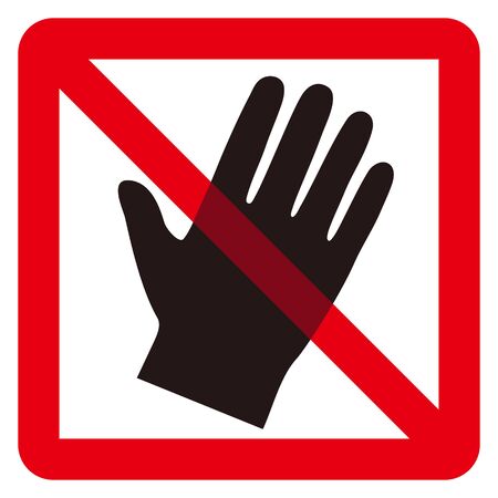No Hand signのイラスト素材