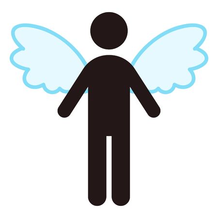 The Winged Stickmanのイラスト素材