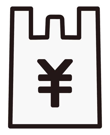 chargeable plastic bagのイラスト素材
