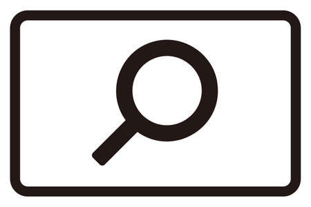 A search button isolated vector illustrationのイラスト素材