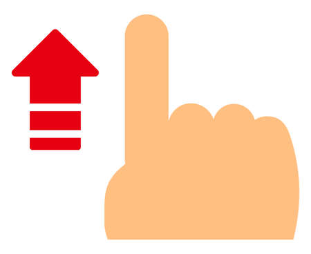 An index finger with arrow.のイラスト素材