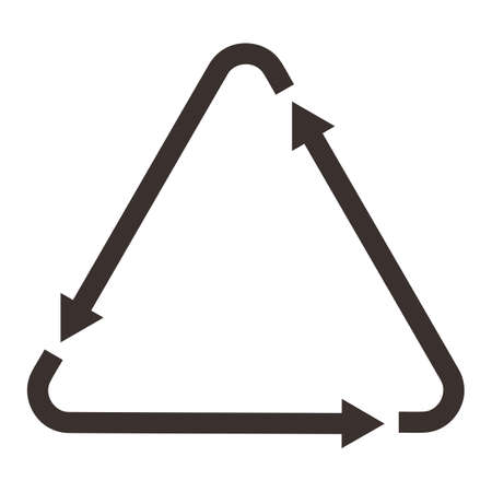 Rotating arrows in the triangleのイラスト素材