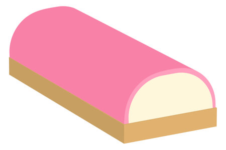 Processed fish paste isolated vector illustration.のイラスト素材