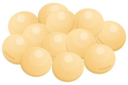 A soybeans isolated vector illustration.のイラスト素材