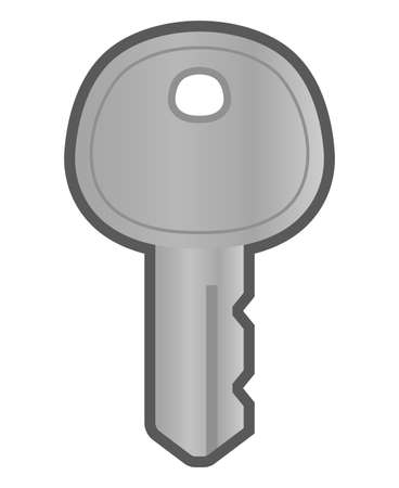 A key isolated vector illustration.のイラスト素材