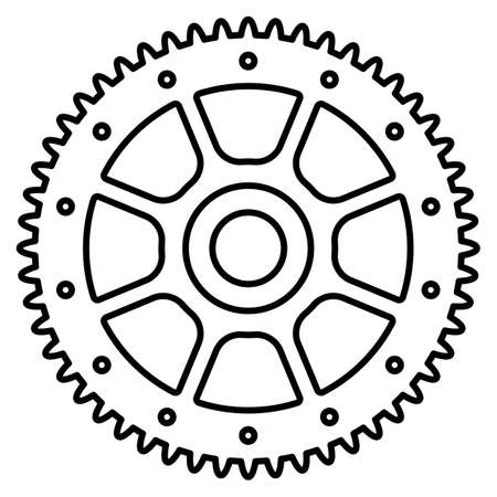 A gear isolated vector illustration.のイラスト素材