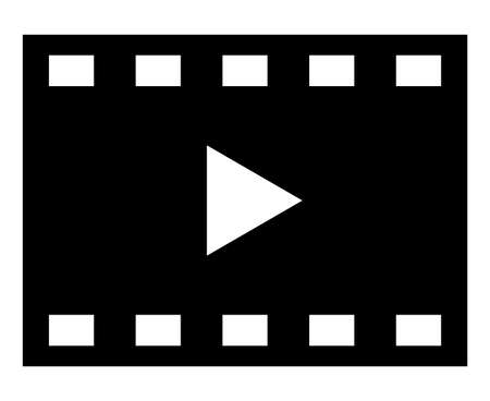 Video icon isolated vector illustration.のイラスト素材