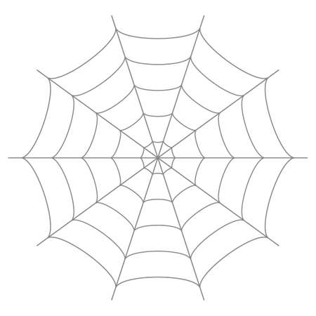 A spiderweb isolated vector illustration.のイラスト素材