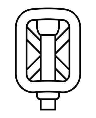 A pedal isolated vector illustration.のイラスト素材