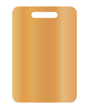 Wooden chopping board isolated vector illustration.のイラスト素材