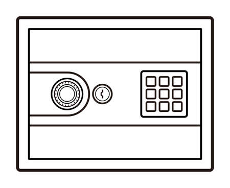 Safety box isolated vector illustration.のイラスト素材