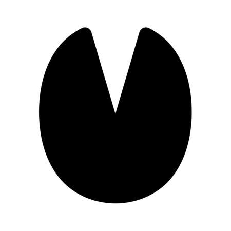 Horse footprint isolated vector illustration.のイラスト素材