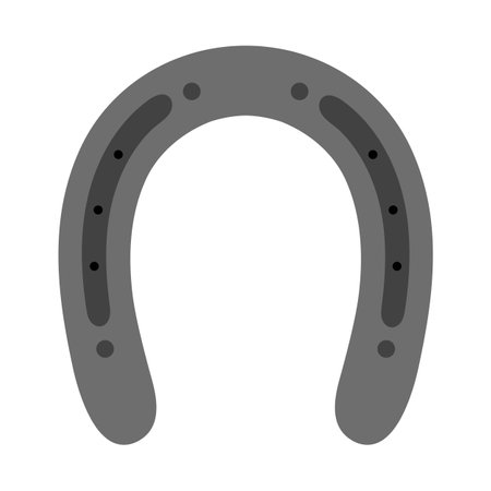 Horse shoe isolated vector illustration.のイラスト素材