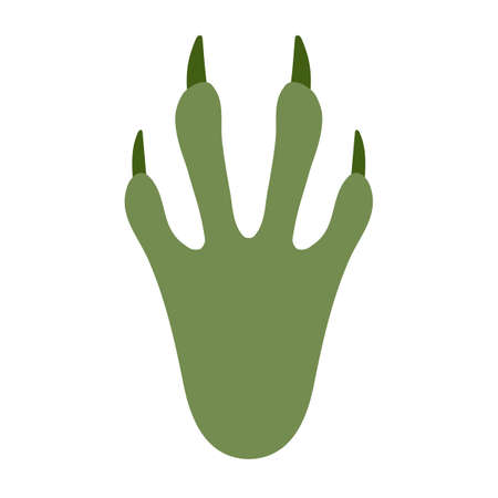 Crocodile Footprintsãisolated vector illustration.のイラスト素材