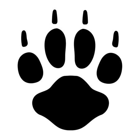Fox Footprintãisolated vector illustration.のイラスト素材