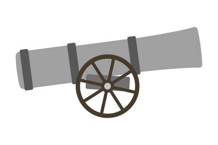 A cannonãisolated vector illustration.のイラスト素材