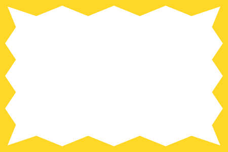 A simple jagged vector frame.のイラスト素材