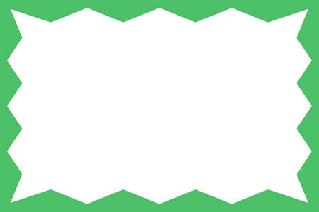 A simple jagged vector frame.のイラスト素材