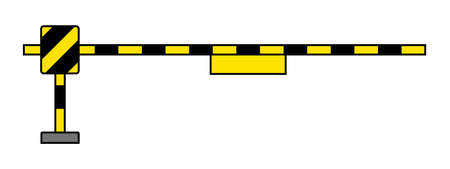 Level Crossing System isolated vector illustration.のイラスト素材