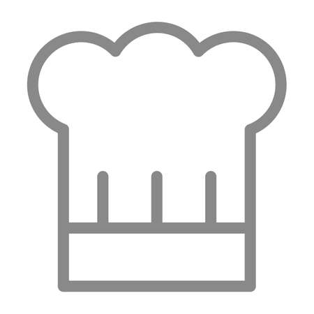 Chef's Hat isolated vector illustration.のイラスト素材
