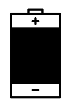 Dry cell battery isolated vector illustration.のイラスト素材