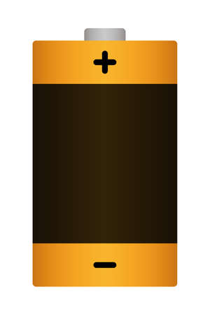 Dry cell battery isolated vector illustration.のイラスト素材