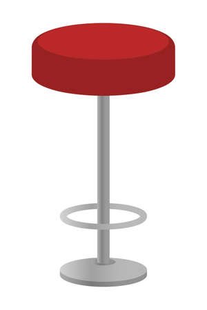 Bar chair isolated vector illustration.のイラスト素材