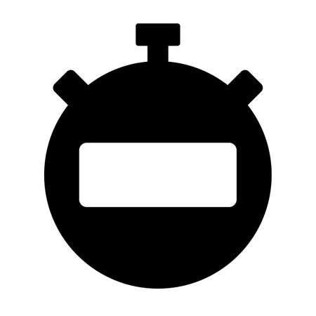 A stopwatch isolated vector illustration.のイラスト素材