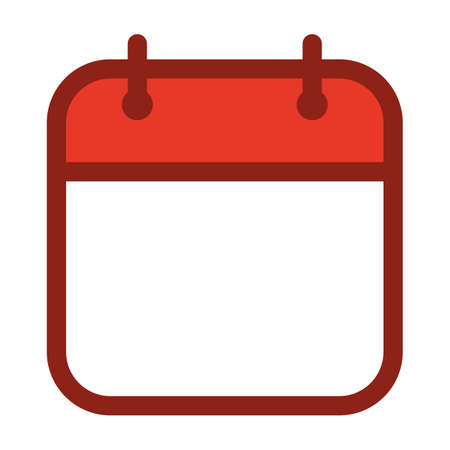 Calendar icon isolated vector image.のイラスト素材