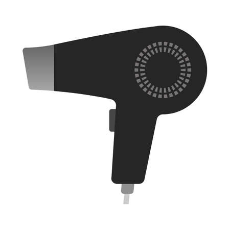 Hair dryer isolated vector illustration.のイラスト素材