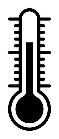 A thermometer isolated vector icon.のイラスト素材
