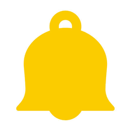 A bell isolated vector icon.のイラスト素材