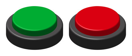 On-off switch isolated vector illustration.