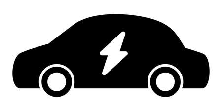 Electric Vehicle isolated vector illustration.のイラスト素材