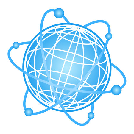 Spherical image of the network.のイラスト素材