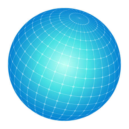 Spherical image of the network.のイラスト素材