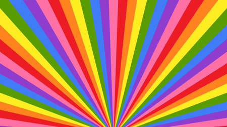Rainbow color radiant vector background.のイラスト素材