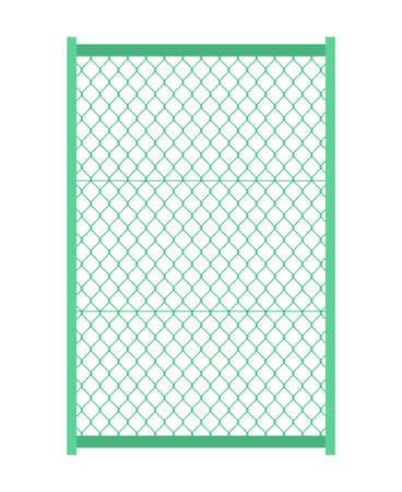 Safety fence isolated vector illustration.のイラスト素材