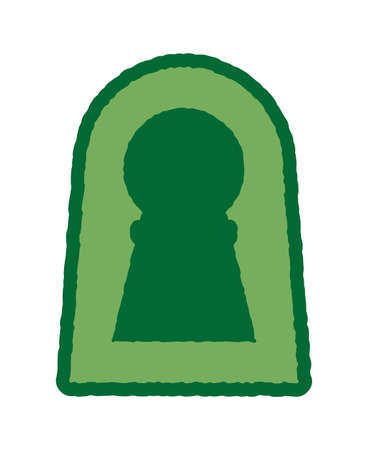 An ancient burial mound isolated vector illustration.のイラスト素材