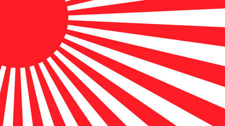 Rising sun flag pattern background.のイラスト素材