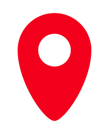 Map pin icon isolated vector illustration.のイラスト素材